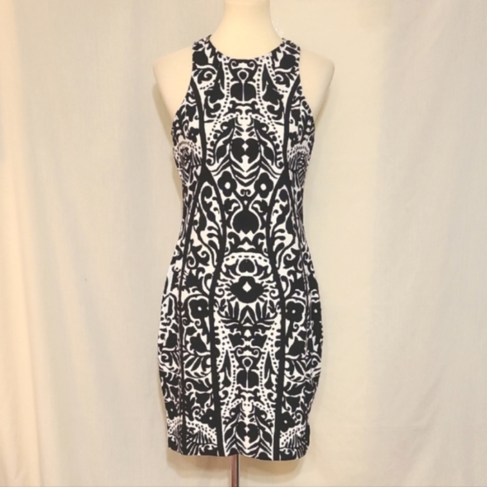 H&M Black and White Sleeveless Bodycon Mini Dress - Picture 11 of 11